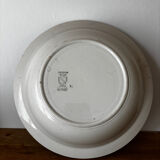 Vintage shallow plate Digoin Sarreguemines Albert