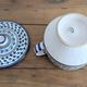 Vintage ceramic soup tureen from Tunisia – 1970s – Blue and t