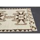 1970s Turkish Hand-Knotted Wool Cotton Beige Runner Rug 112x340