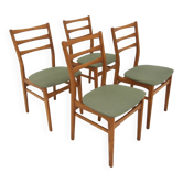 Set de 4 chaises scandinave en hêtre, Suède, 1960