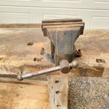 Antique French Carpenter's Workbench in Solid Beech – Early 20th Century