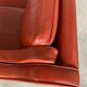Vintage Danish mid-century Mogens Hansen 3 person cognac leather sofa