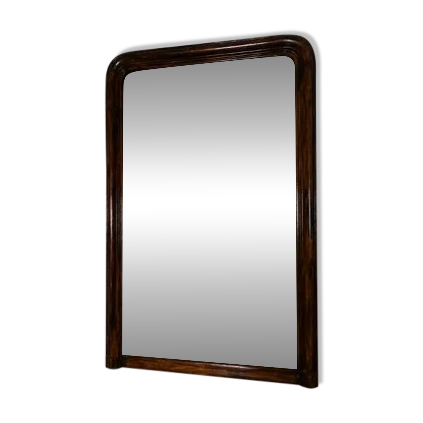 Large wall mirror in moulded wood