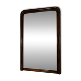 Grand miroir mural en bois mouluré