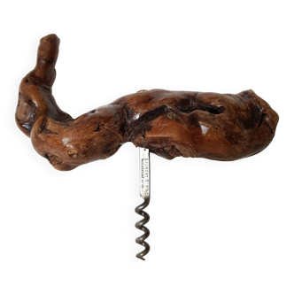 Tire-bouchon ouvre-bouteille Laurent Siret bois de vigne