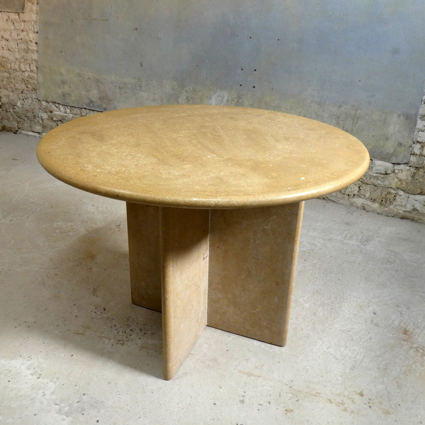 Travertine table