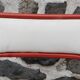 Tubular red metal chair, 70s