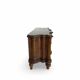 antique walnut serpentine commode