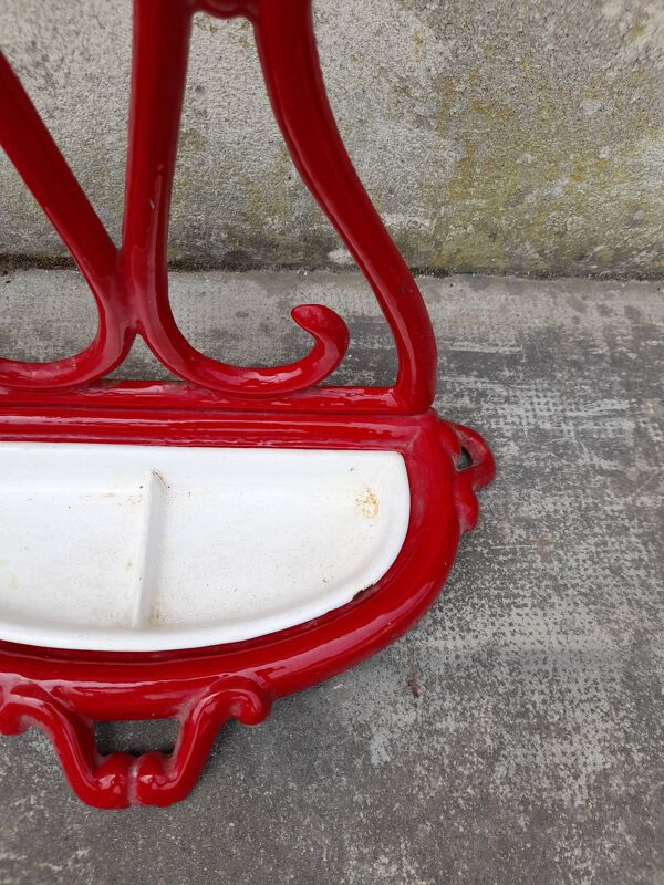 Porte parapluie canne en fonte émaillée