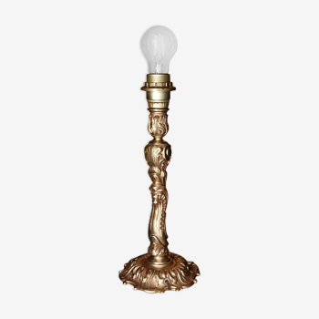 Pied de lampe en bronze