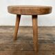 Tabouret door tripod plant sofa end in solid oak 1950 Vintage furniture decoration