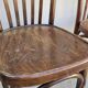 Set of 4 vintage Baumann style bistro restaurant chairs 1950s