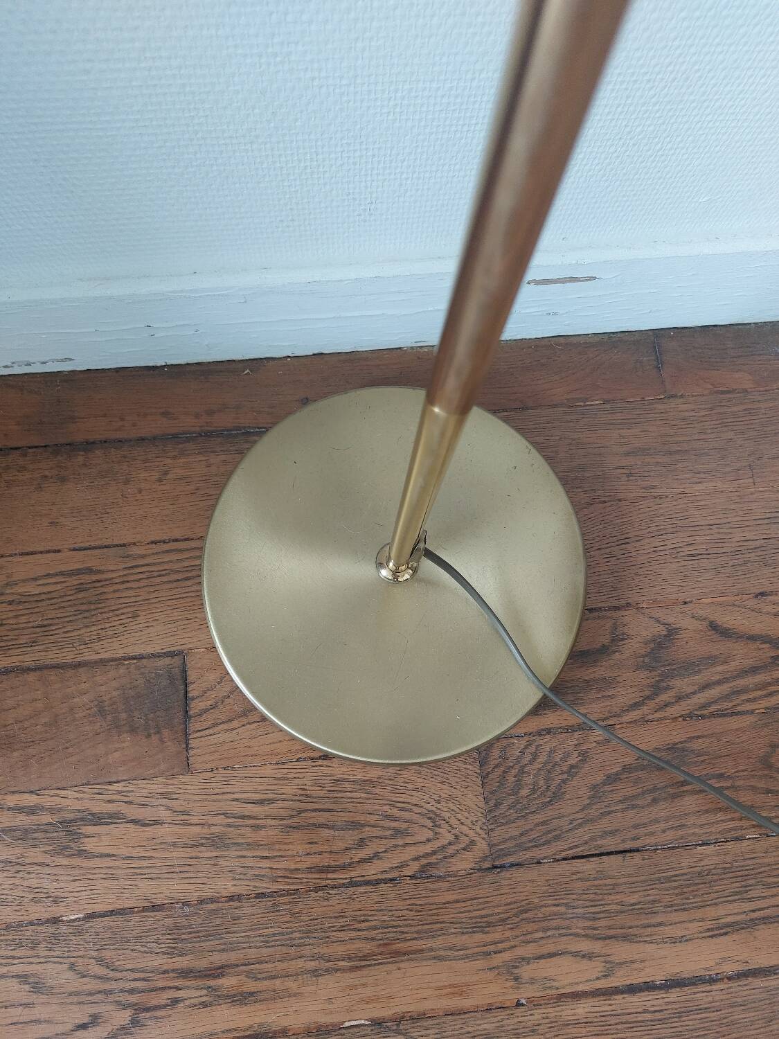 Vintage brass floor lamp