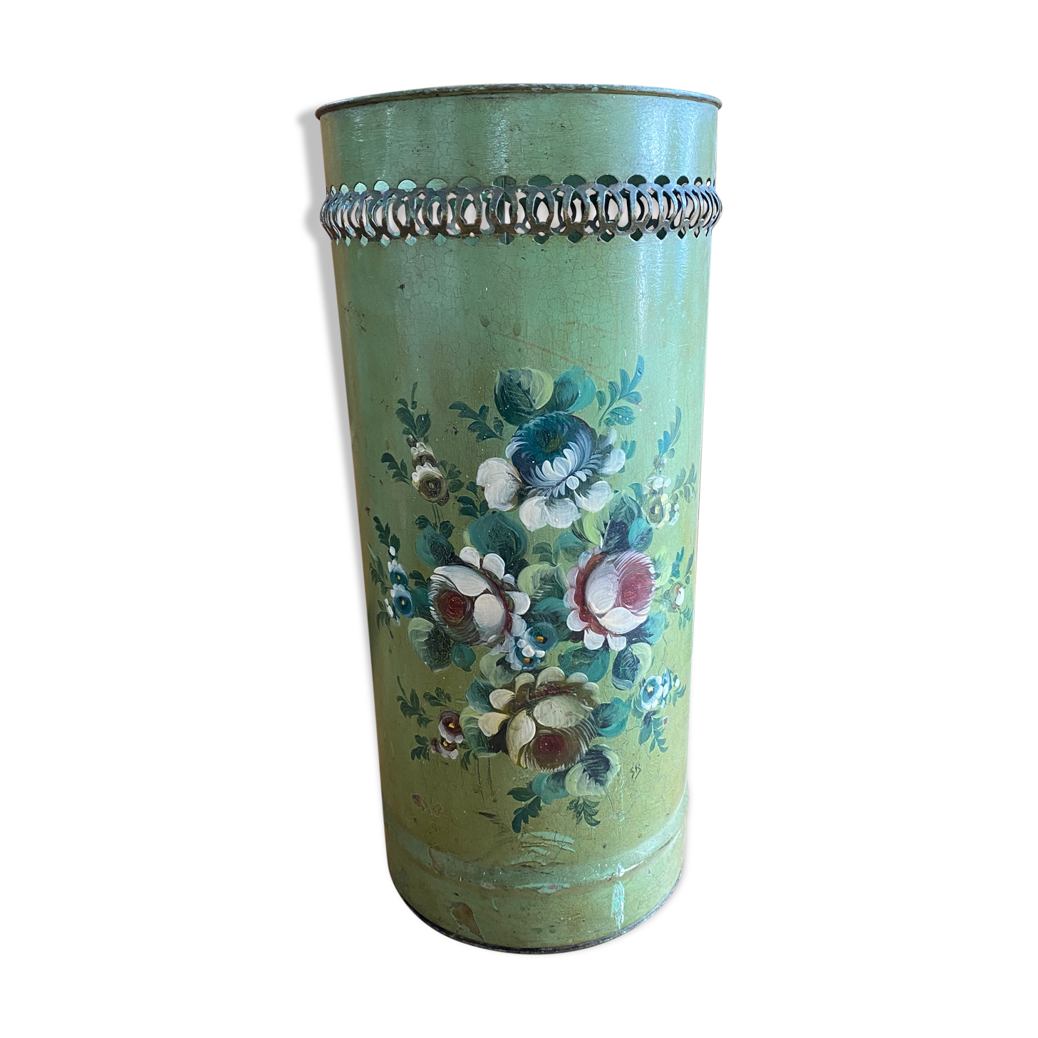 Napoleon III painted sheet metal umbrella holder