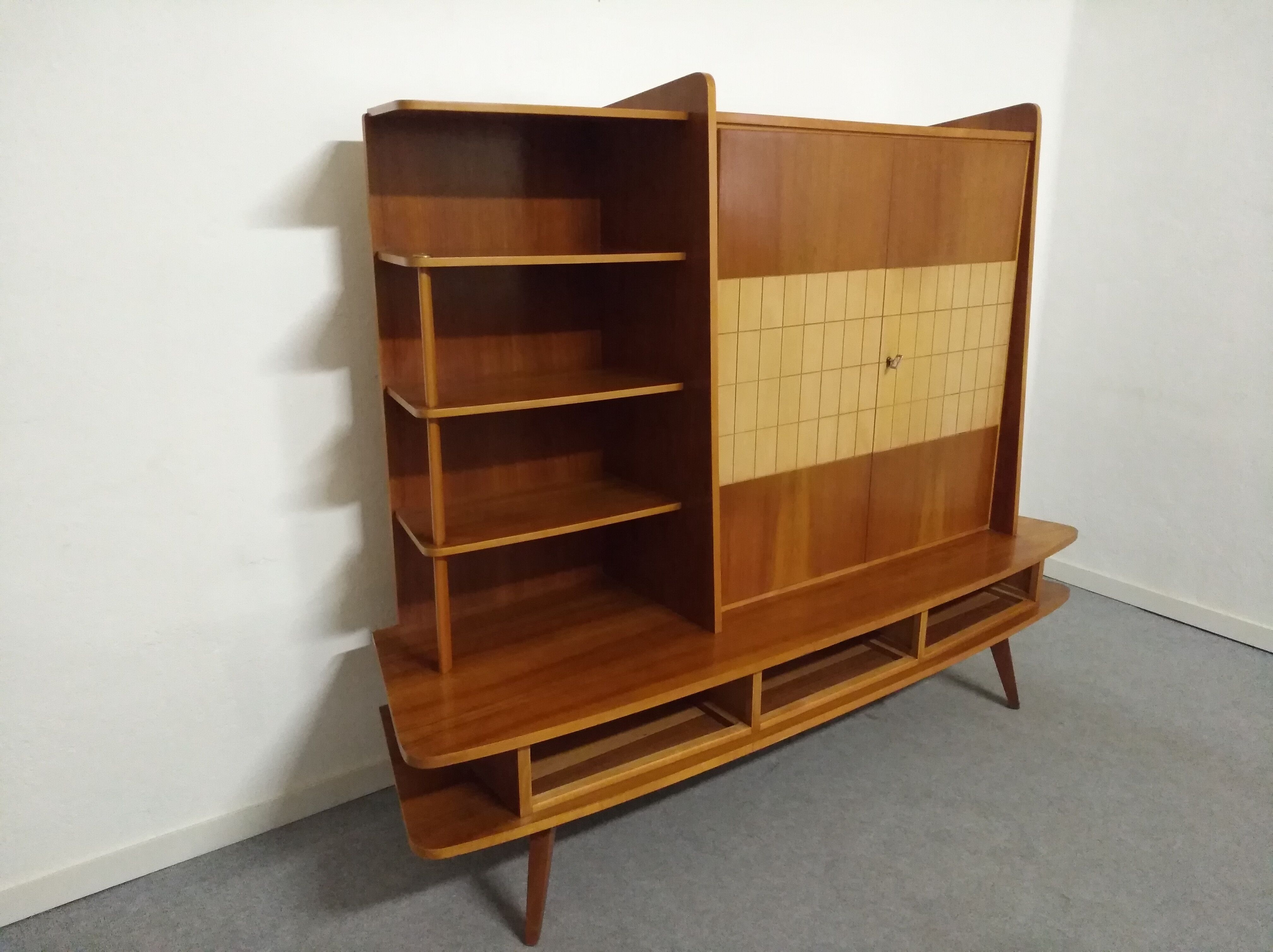 Furniture storage shelves library 50s