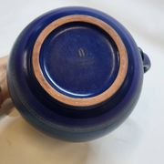 Vintage blue ceramic jug pitcher Porta Celi Spain