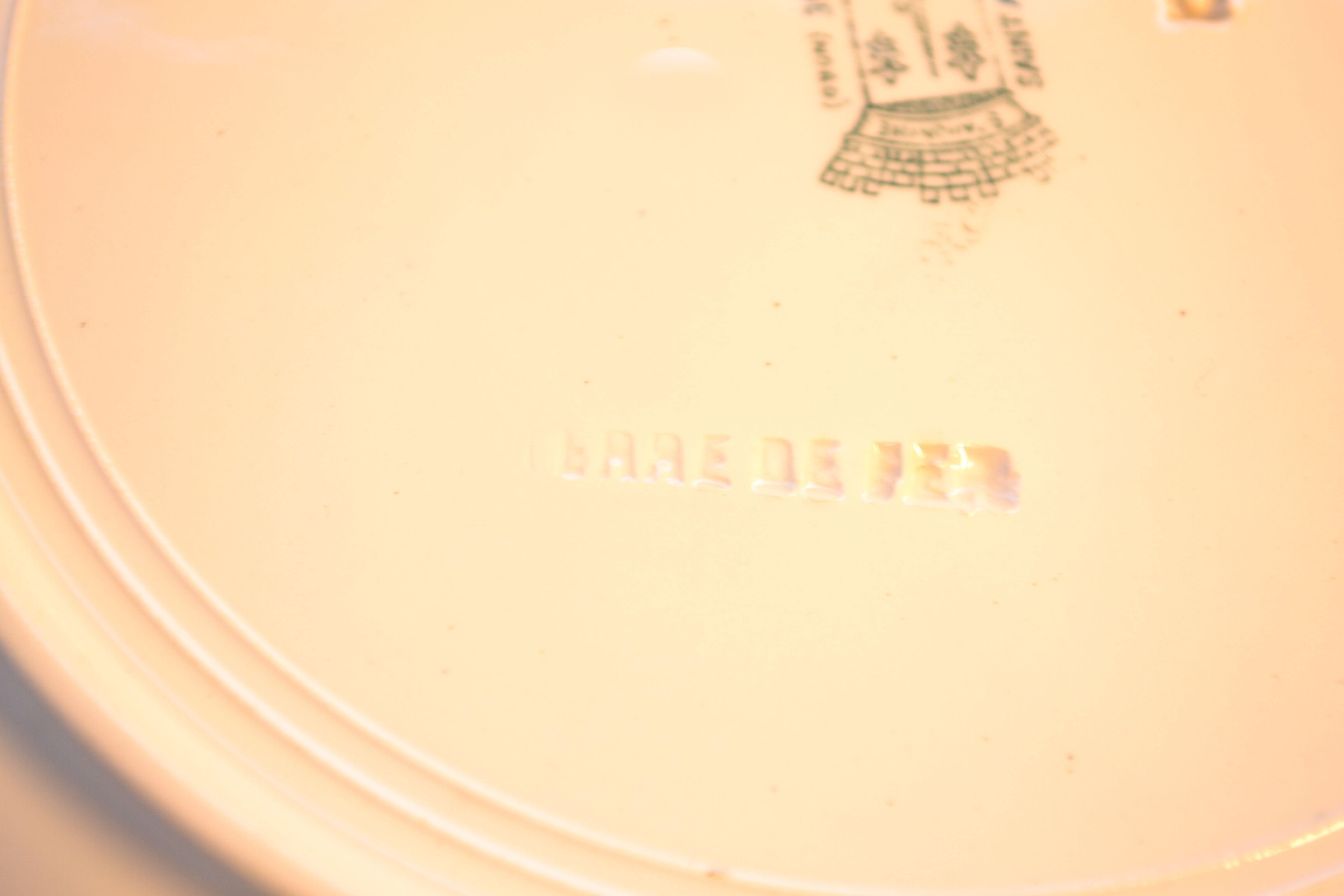 Set of 5 plates Earth iron décor Honeysuckle