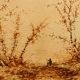 Paire d'aquarelles, paysages animés L. Meyer