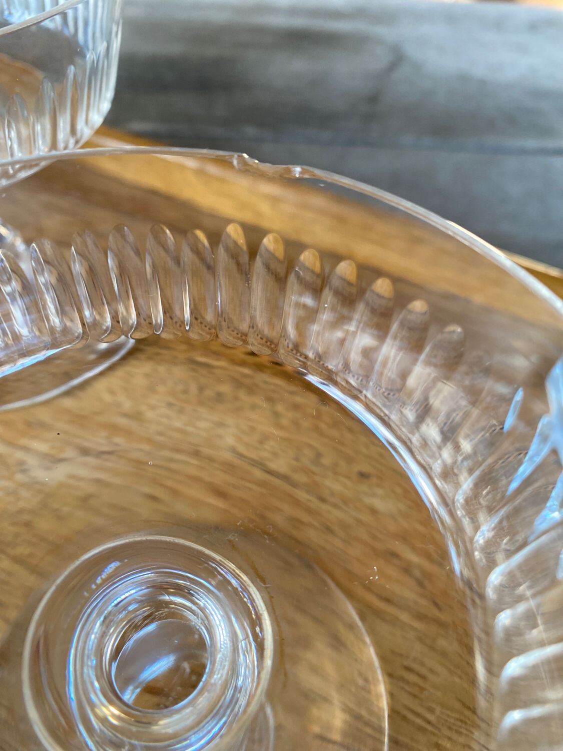 5 crystal champagne glasses