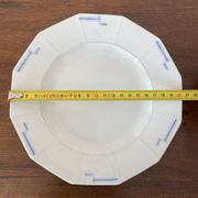 Set of 2 Art Deco porcelain dessert plates