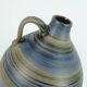 VASE en forme de cruche des années 1950 avec un motif rayé en bleu, marron et noir modèle 252/30