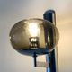 Pair of chrome metal sconces and smoked glass from Sciolari, 1970