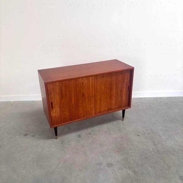 Small teak Danish sideboard by Sven Ellekaer, 1960s