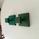 Pair of vintage 1980s wall coat hooks.