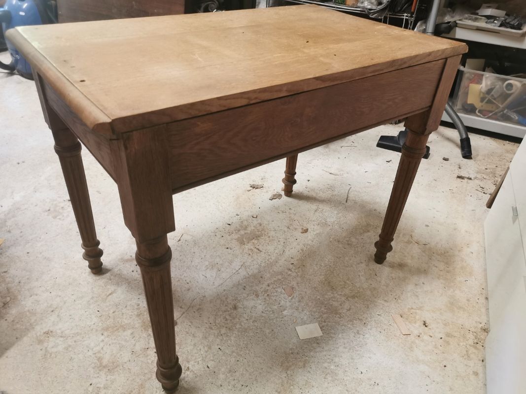 Table bureau bois massif naturel