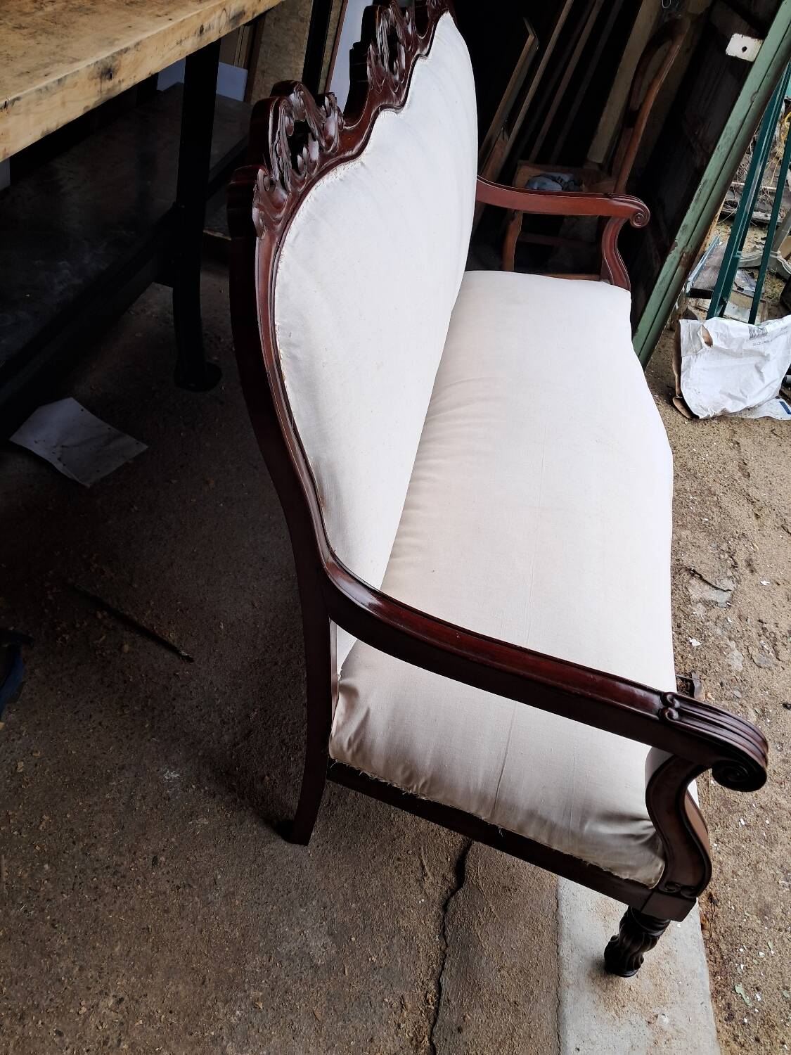 Restoration period sofa