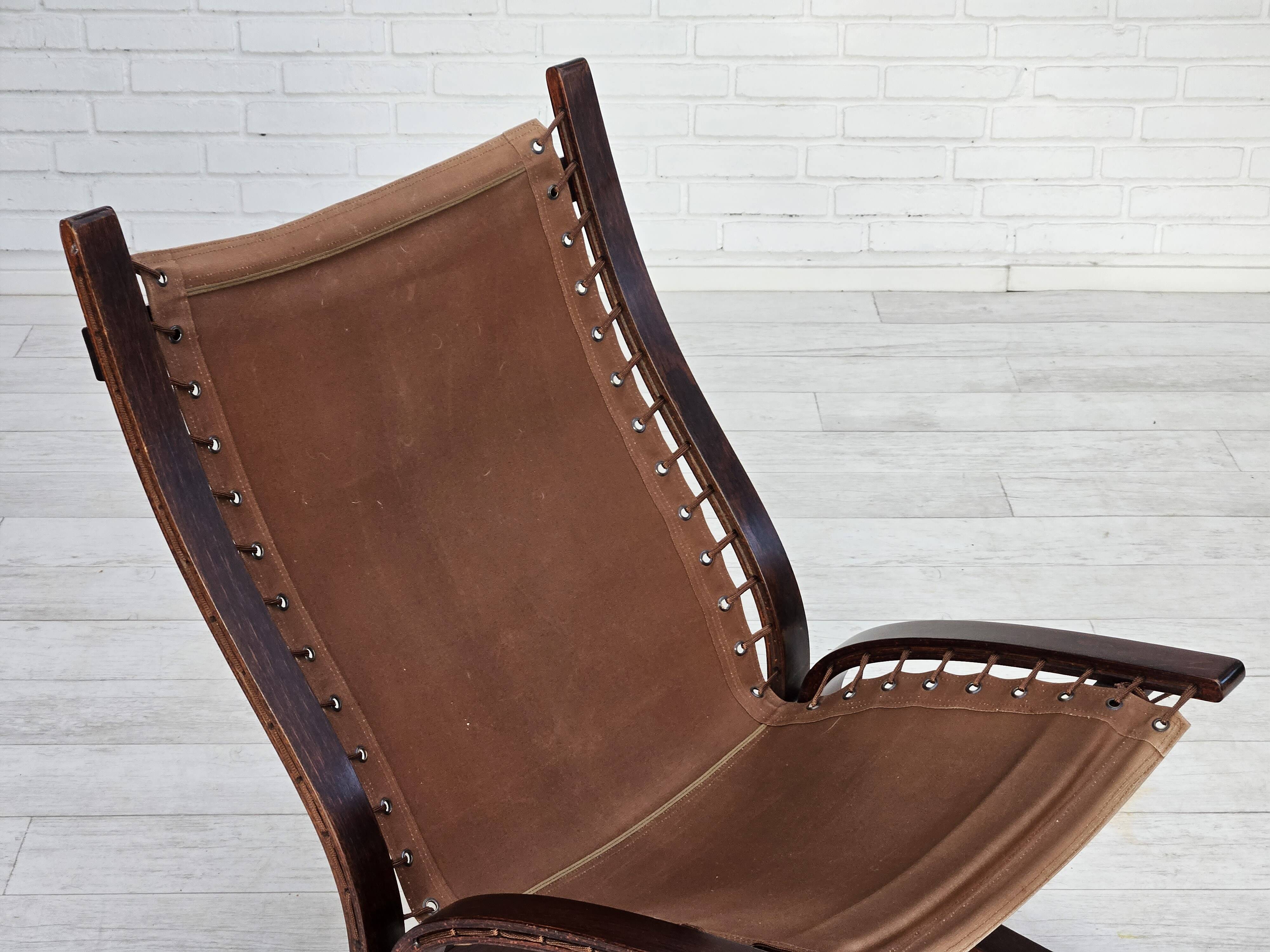 1970s, Norwegian design by Ingmar Relling, model "Siesta", pair of two chairs, original condition.