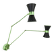 Double articulated wall lamp, Italy 1950s