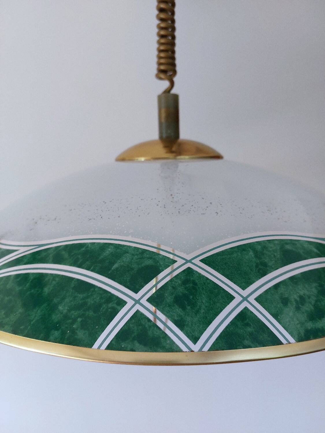 Suspension monte et baisse verre vintage italienne