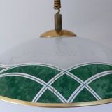 Suspension rises and falls vintage Italian glass