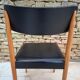 Chaise scandinave hêtre et skaï