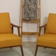 Pair of Scandinavian armchairs 1960 curved armrests. Ref Mimosa