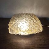 Amber bubble glass lamp, wall lamp or table lamp
