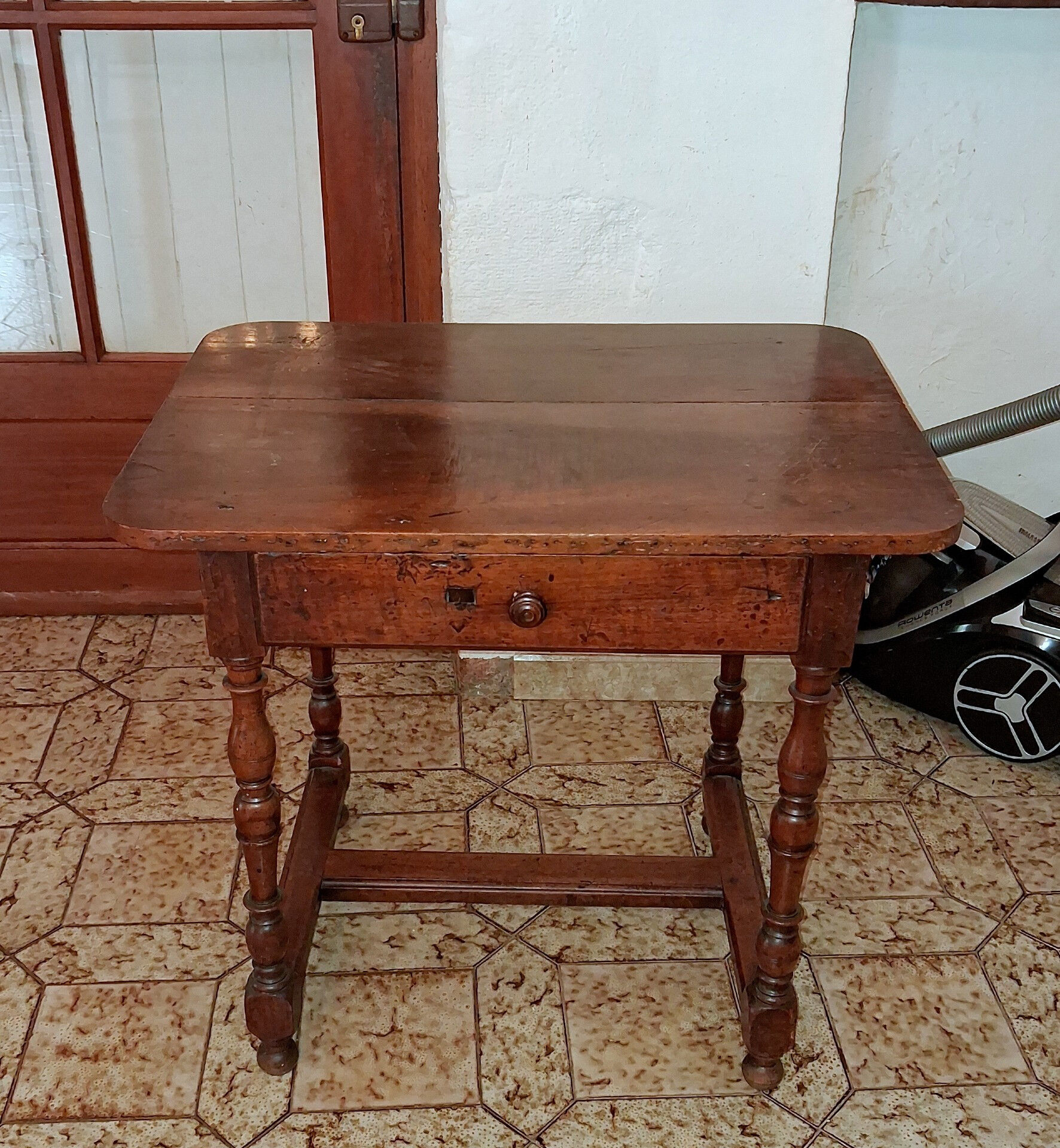 Cabaret Table in Solid Walnut from the Louis XIII Period