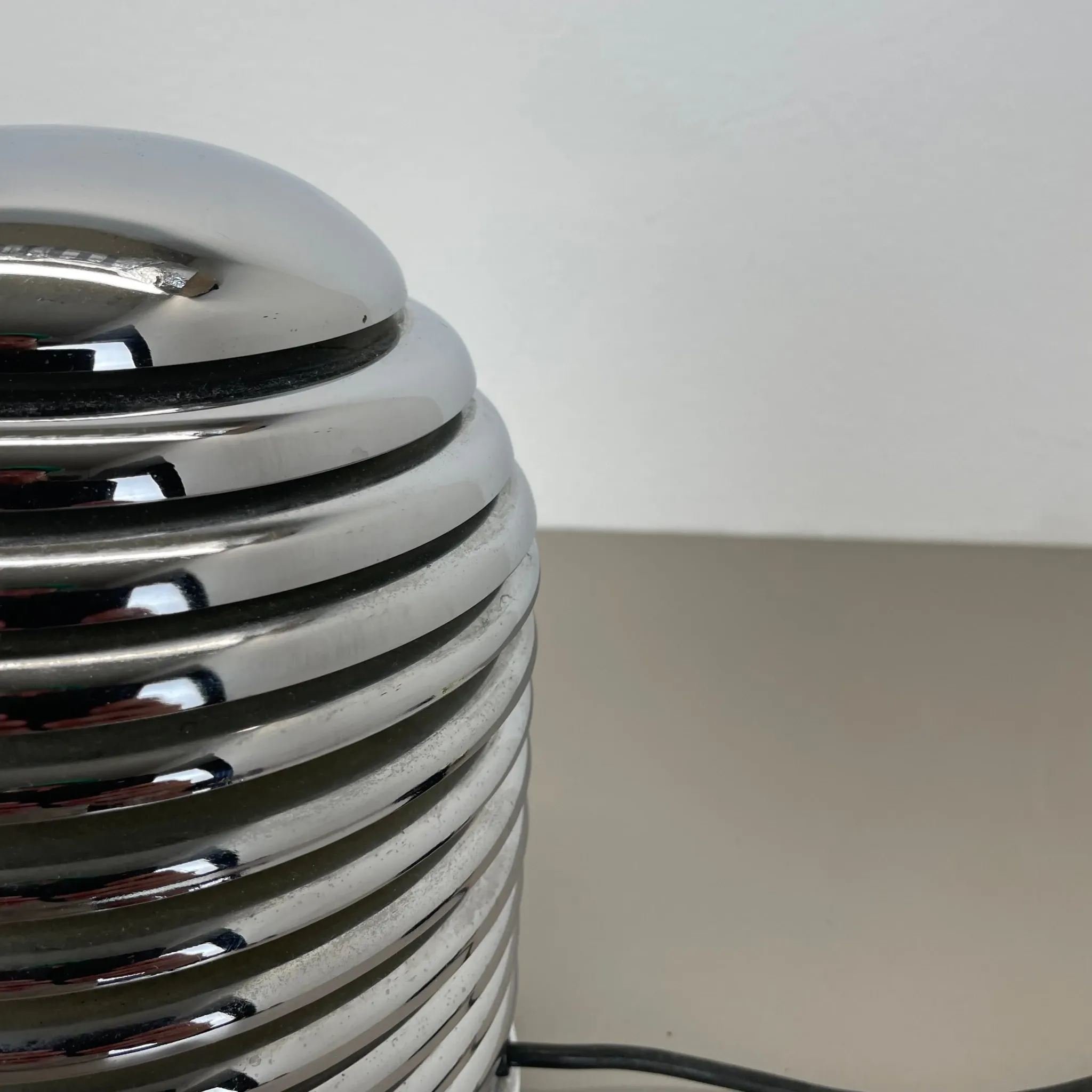 Vintage Table Lamp made of Chromed Metal by Kazuo Motozawa for Staff Leuchten, Germany, 1970s