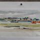 Aquarelle par Michel Roubille, Carnac 1997.