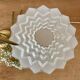 Vintage art deco globe table lamp in frosted glass