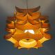 Mid-century wooden pendant lamp by Hans-Agne Jakobsson, Sweden, 1970s
