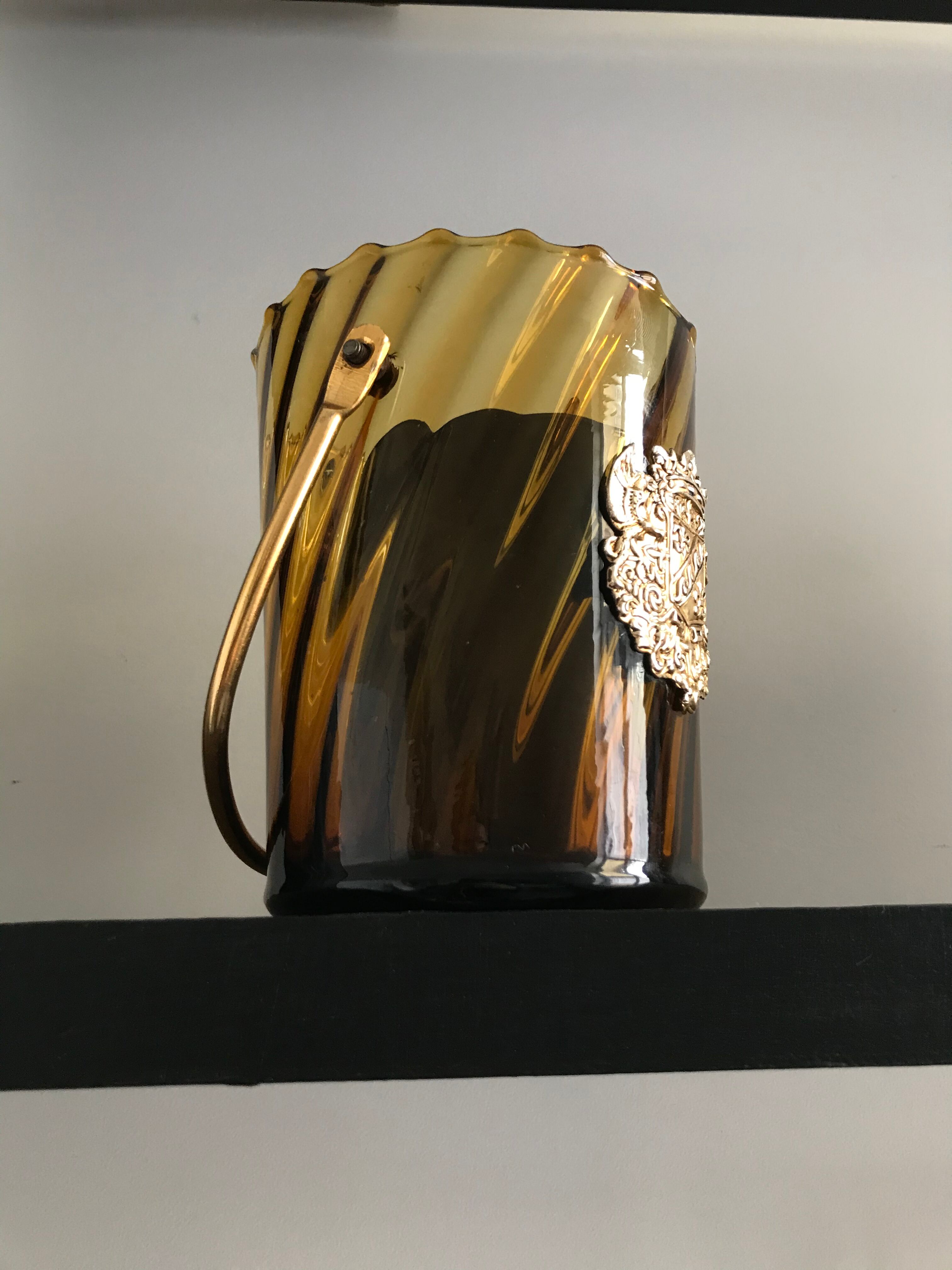 Glass ice bucket