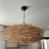 Natural rattan nest suspension