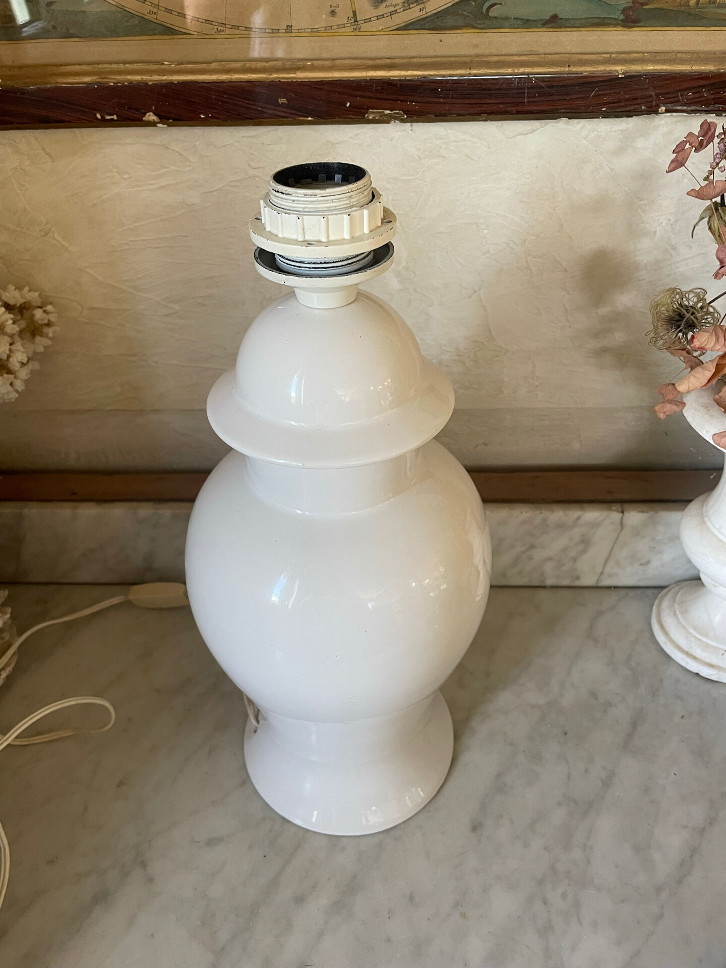 Vintage glazed ceramic lamp