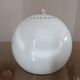 Vintage pendant lamp in white lacquered metal 80s