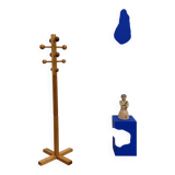 Free-standing coat rack in solid pine, Les Arcs, 1970s