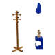 Free-standing coat rack in solid pine, Les Arcs, 1970s
