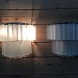 Triedro sandblasted murano glass wall sconce