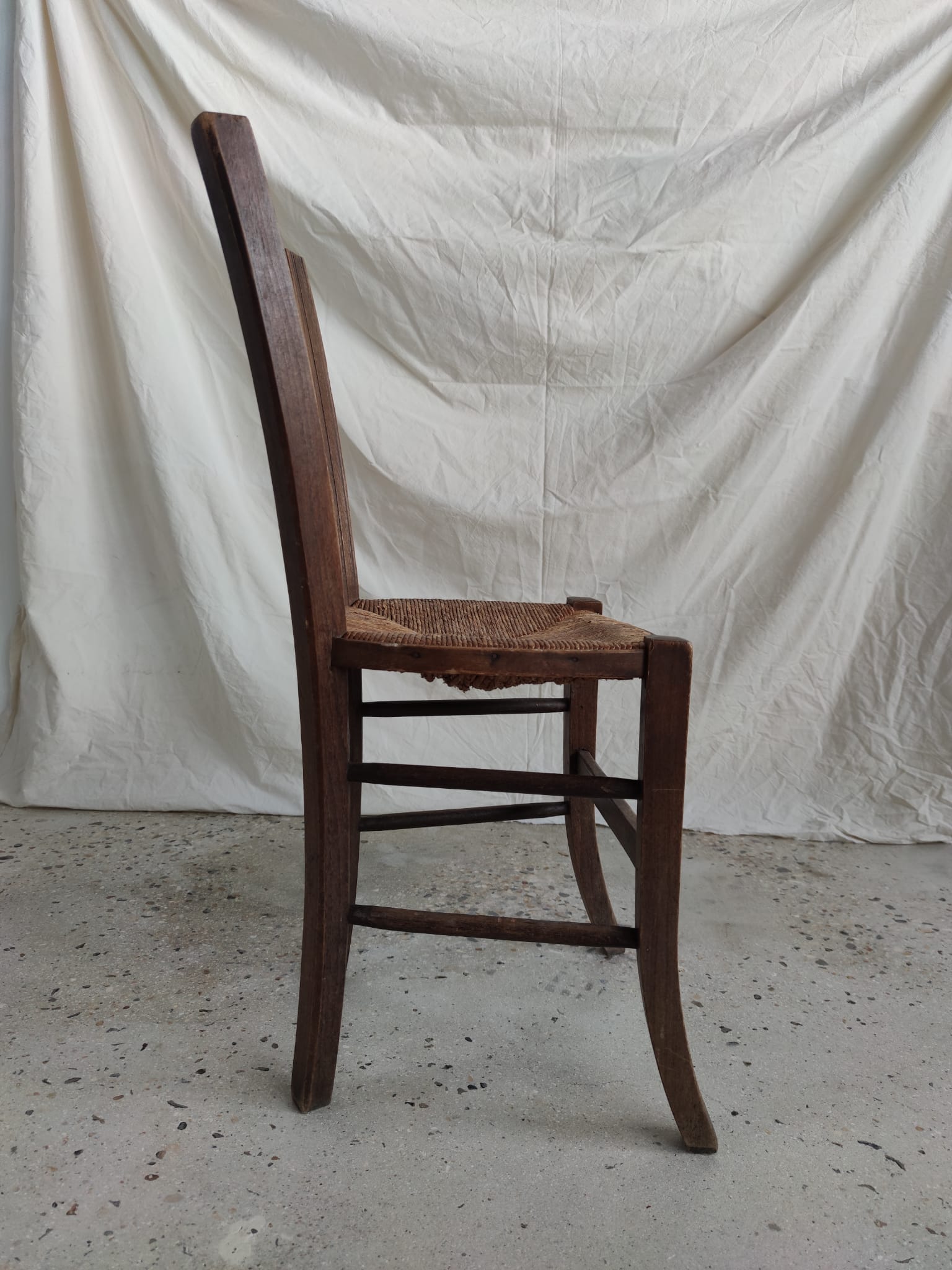 Mulched wooden chair